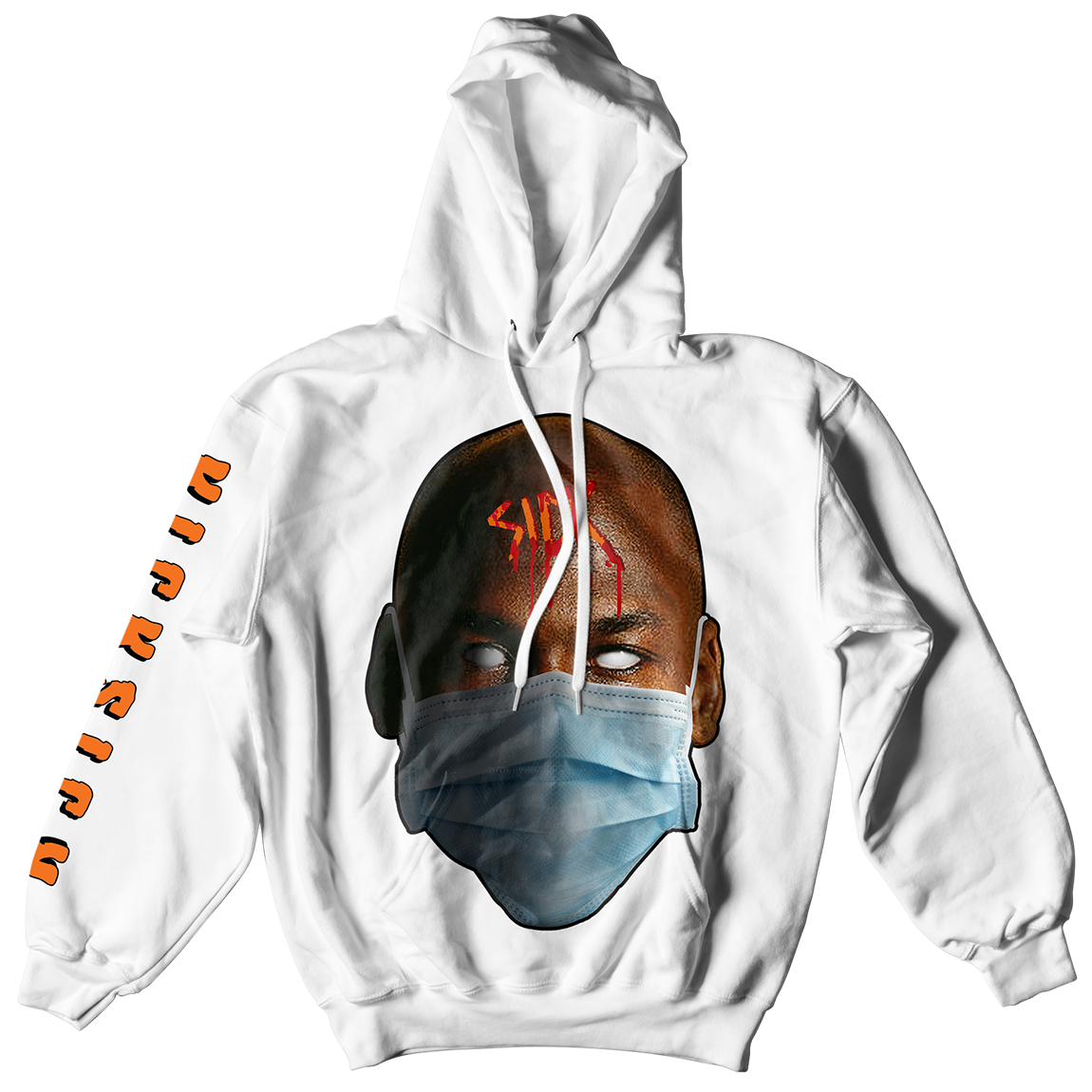 Masked and Sick White Hoodie