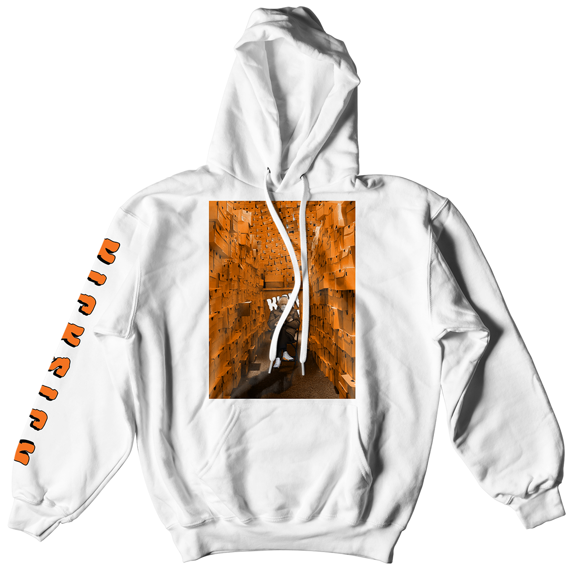 Boxed Out Bernie White Hoodie