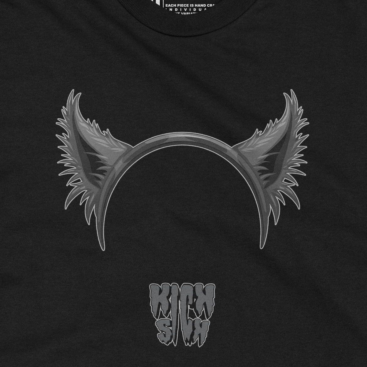 Wolf Ears Party Hat Black Tee