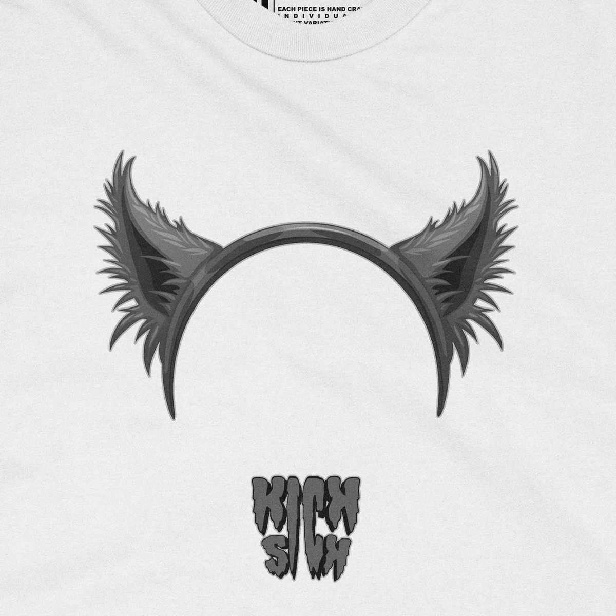 Wolf Ears Party Hat White Tee