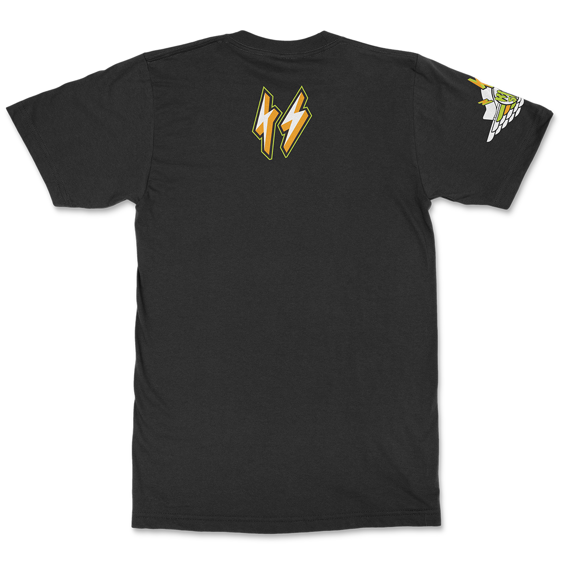 Volt Gold Retro 1 Bolt Drip Black Tee